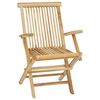 vidaXL Conjunto de comedor de jardín 5 piezas madera maciza de teca