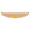 vidaXL Felpudos para escaleras 15 uds 56x17x3 cm Beige Claro Semicircular