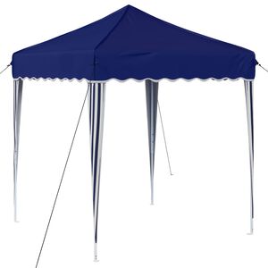 vidaXL Carpa Plegable para Fiestas 195 x 195 x 245 cm Azul Tela Oxford