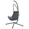 vidaXL Silla huevo colgante Manual Antracita 94 x 107 x 196.5 cm Acero