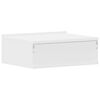 vidaXL Mesita de noche flotante madera contrachapada blanco 40x30x15cm