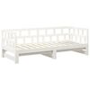 vidaXL Sof&aacute; cama extra&iacute;ble sin colch&oacute;n blanco 2x(90x190) cm