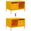 vidaXL Mesa de centro acero laminado en fr&iacute;o amarillo 68,5x50x43,5 cm