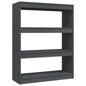 vidaXL Estanter&iacute;a divisor de espacios madera pino gris 100x30x103 cm