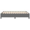 vidaXL Cama de plataforma Gris Claro 140 x 190 cm tela