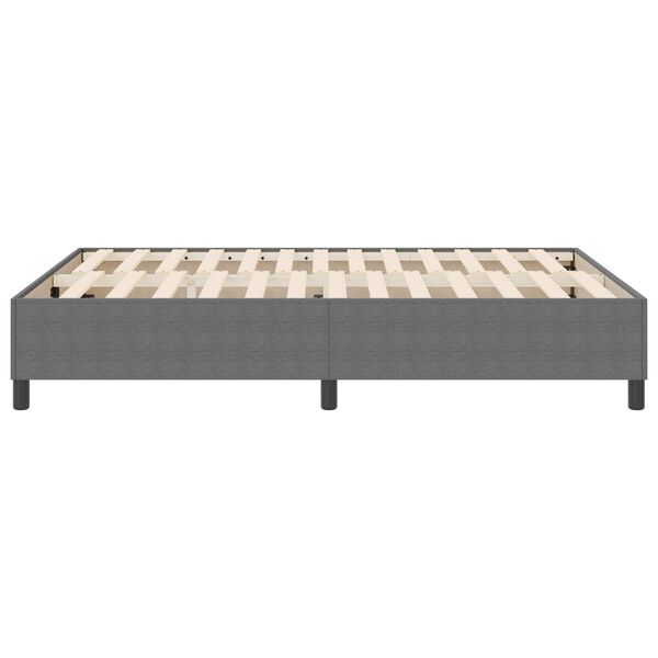 vidaXL Cama de plataforma Gris Claro 140 x 190 cm tela