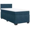 vidaXL Cama box spring con colch&oacute;n terciopelo azul 90x190 cm