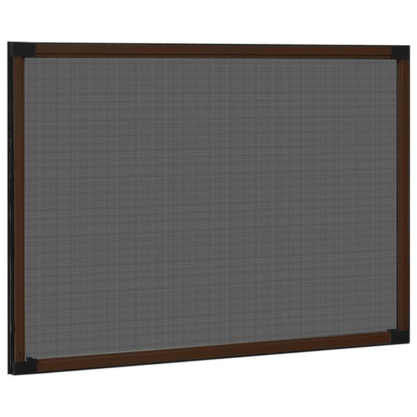 vidaXL Mosquitera extensible para ventanas marr&oacute;n (100-193)x75 cm