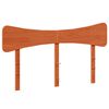 vidaXL Cabecero de cama madera maciza de pino marr&oacute;n cera 150 cm