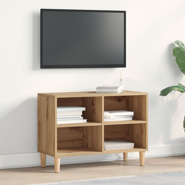 vidaXL Gabinete de TV Marrón 69.5 x 30 x 50 cm Madera contrachapada