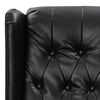 vidaXL Sill&oacute;n reclinable el&eacute;ctrico cuero sint&eacute;tico negro brillante