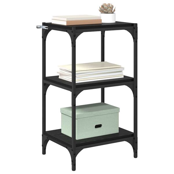 vidaXL Estanter&iacute;a para libros Roble negro 40 x 33 x 70,5 cm