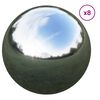 vidaXL Bola de espejo 8 uds. &Oslash; 5 cm Plateado Acero Inoxidable 201