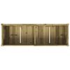 vidaXL Jardinera de madera de pino impregnada 150x50x70 cm