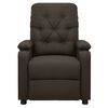 vidaXL Sill&oacute;n elevable tela marr&oacute;n oscuro