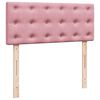 vidaXL Estructura de cama otomana colch&oacute;n terciopelo rosa 120x200cm