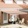 vidaXL Toldo Retr&aacute;ctil Multicolor 400 x 300 cm Poli&eacute;ster y Acero