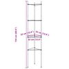 vidaXL Tutores para tomates 8 unidades acero y PP 154 cm