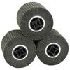 vidaXL Rodillos de Lijado 3 uds. Negro 12 x 12 x 10 cm Fibra sint&eacute;tica