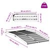 vidaXL Rampa para silla de ruedas 270 kg Plateado 92 x 73 x 5 cm
