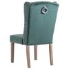 vidaXL Silla de comedor de terciopelo verde oscuro