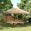 vidaXL Tienda de fiesta plegable Pop-Up beige 440x292x315 cm