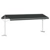 vidaXL Toldo independiente 6 x 3 m Poli&eacute;ster Gris antracita