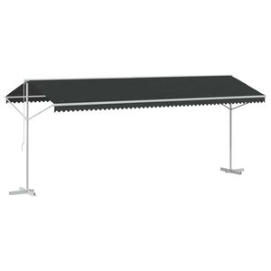 vidaXL Toldo independiente 6 x 3 m Poli&eacute;ster Gris antracita