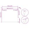 vidaXL Estor Enrollable Opaco blanco 150x130 cm Tela Ancho 146,6 cm