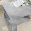 vidaXL Mesa de Caf&eacute; Gris Concreto 90 x 50 x 40 cm Madera de ingenier&iacute;a