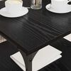 vidaXL Mesa de Caf&eacute; Roble Negro 55 x 55 x 40 cm Madera contrachapada