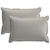vidaXL Funda de almohada 2 uds. HOUTEN Gris 30 x 50 cm Poli&eacute;ster