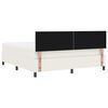 vidaXL Cama tipo Box Spring Manual Crema y Blanco 203 x 180 x 88 cm