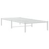 vidaXL Estructura de cama sin colch&oacute;n metal blanco 90x190 cm