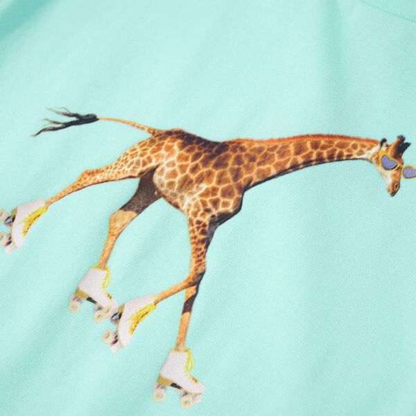 Camiseta infantil aguamarina claro 92