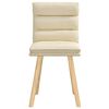vidaXL Sillas de comedor 2 unidades tela color crema
