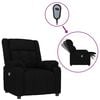 vidaXL Sill&oacute;n reclinable el&eacute;ctrico de tela negro