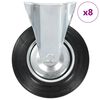 vidaXL Ruedas fijas 8 unidades 200 mm