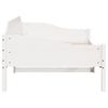vidaXL Estructura de cama sin colch&oacute;n madera maciza blanca 90x190 cm