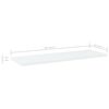 vidaXL Estantes para estanter&iacute;a 4 uds contrachapada blanco 60x20x1,5cm