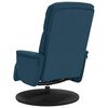 vidaXL Sill&oacute;n reclinable con reposapi&eacute;s terciopelo azul