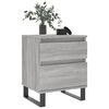 vidaXL Mesita de noche 2 uds madera ingenier&iacute;a gris Sonoma 40x35x50 cm