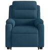 vidaXL Sill&oacute;n el&eacute;ctrico reclinable elevable de terciopelo azul