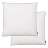 vidaXL Almohadas 2 uds relleno plum&oacute;n/plumas 80x80 cm blanco