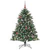 vidaXL &Aacute;rbol de Navidad artificial Verde 150 cm PVC, Pl&aacute;stico y Acero