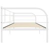 vidaXL Estructura de cama sin colch&oacute;n metal blanco 90x200 cm