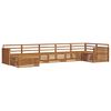 vidaXL Juegos de sof&aacute;s 7 pcs Natural Madera de Acacia S&oacute;lida