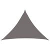 vidaXL Toldo Vela 7 x 5 x 5 m HDPE Triangular Gris Claro