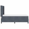 vidaXL Cama tipo Box Spring Gris oscuro 80 x 200 cm Terciopelo