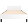 vidaXL Estructura de cama con cabecero sin colch&oacute;n blanco 90x200 cm